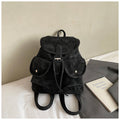 Sarah Express Structured Vegan Leather Multi-Pocket Crossbody Bag Black