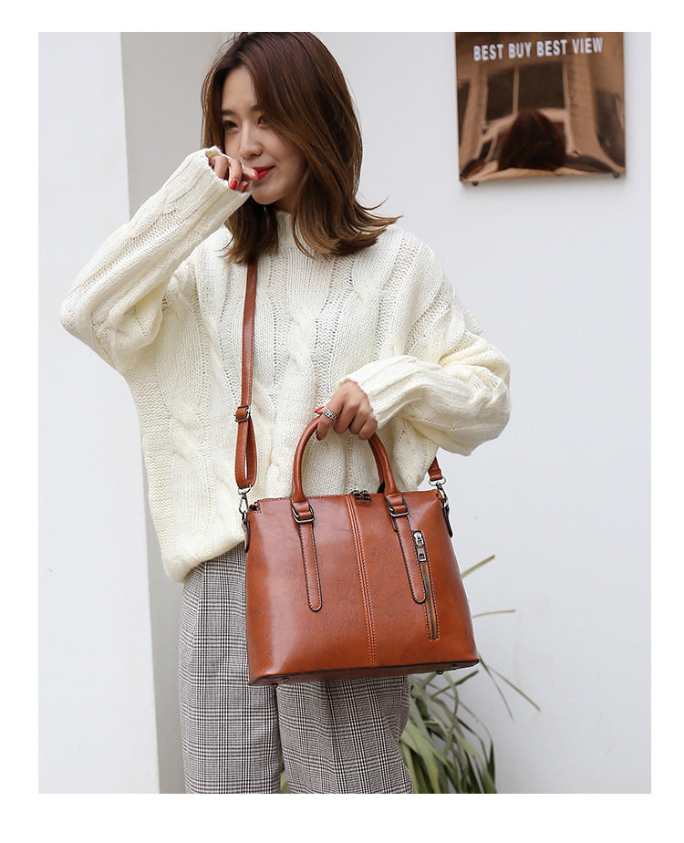 Sarah Express Structured Women's Top Handle Shoulder Bag