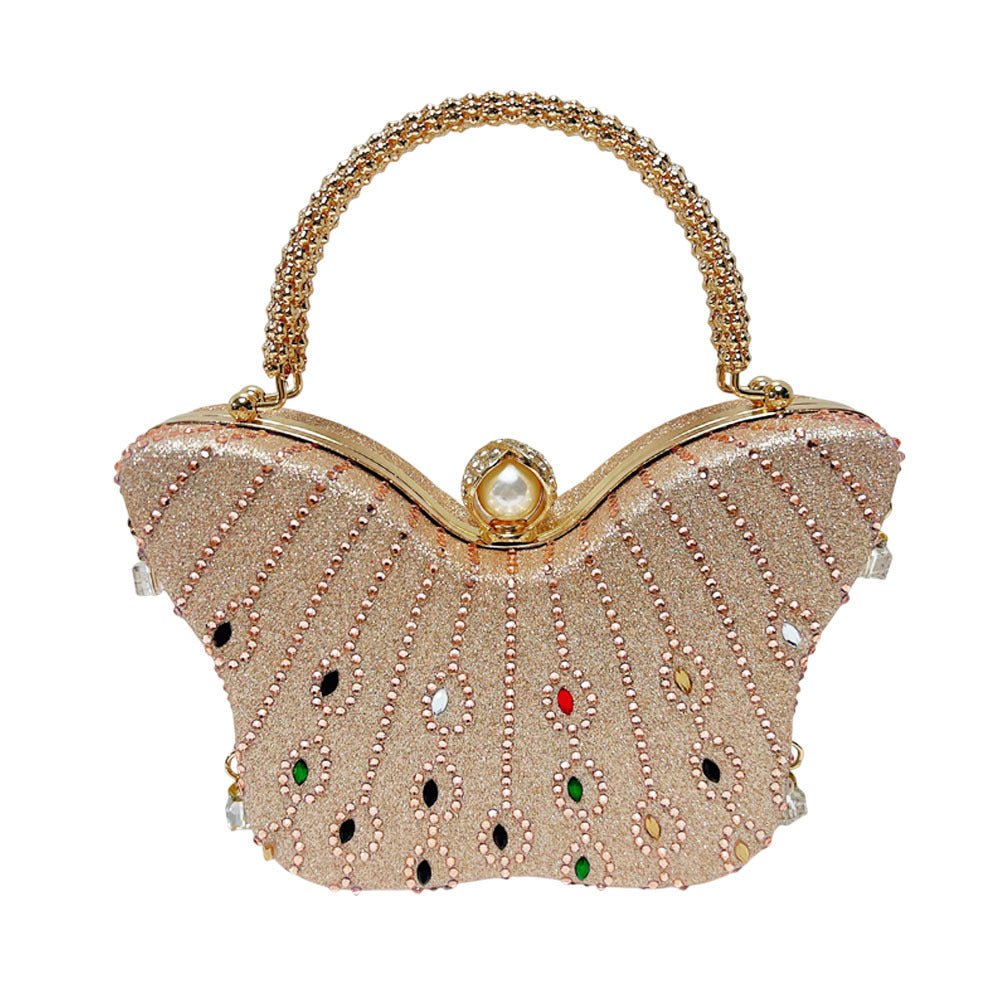 Sarah Express Butterfly Shaped Rhinestone Evening Handbag