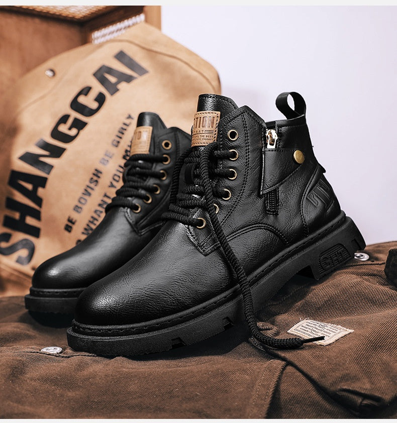 Sarah Express Retro British Style Men's Martin Boots