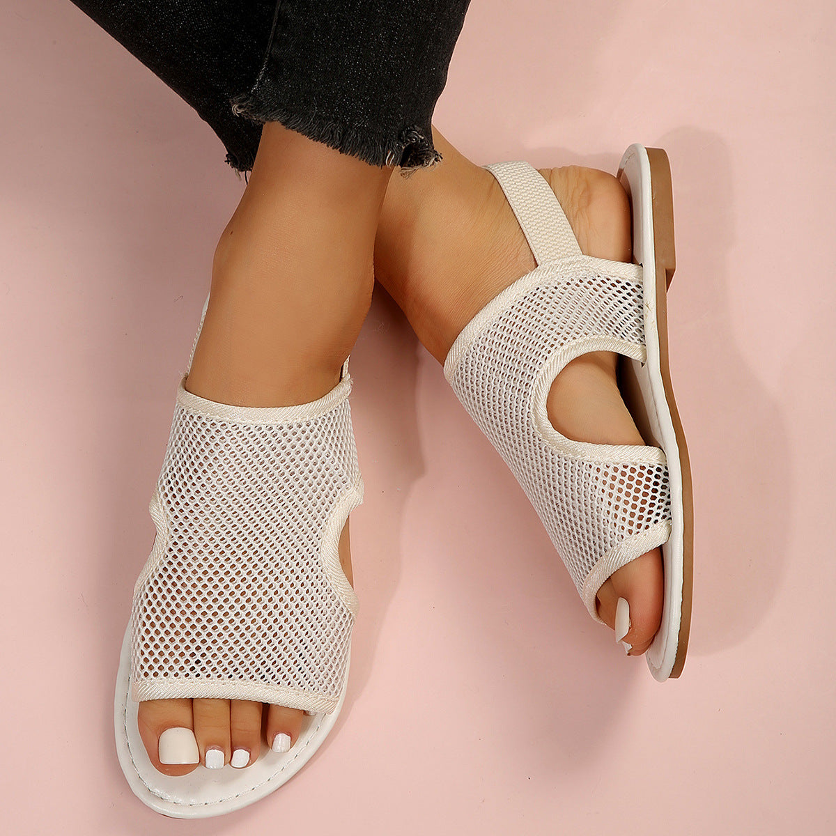 Sarah Express Breathable Mesh Slip-On Beach Sandals