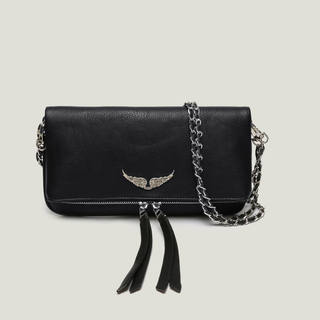 Sarah Express Quilted Chain Strap Shoulder Bag Black