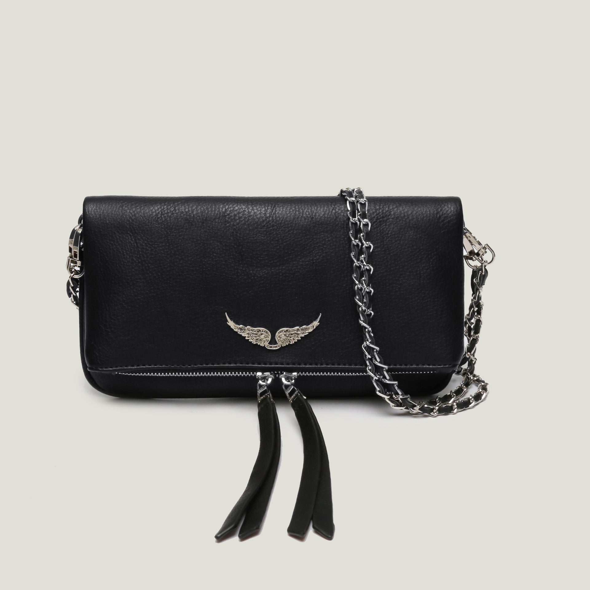 Sarah Express Quilted Chain Strap Shoulder Bag Black