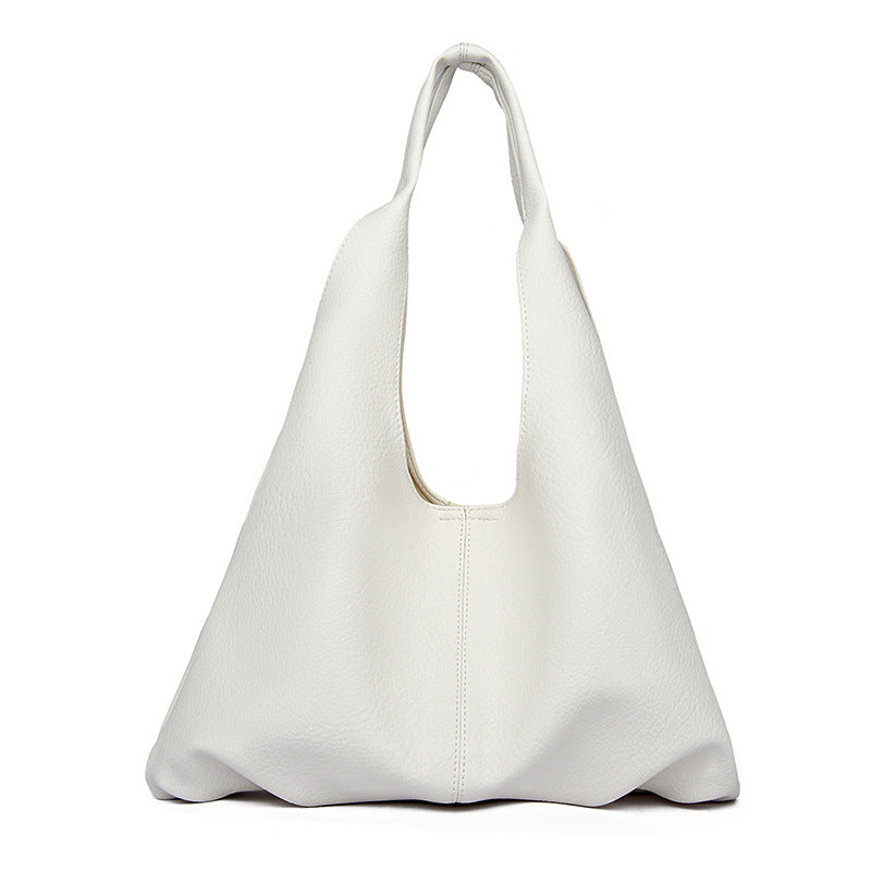 Sarah Express Minimalist Solid Color Shoulder Bag White