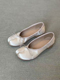 Sarah Express Women's Retro Slip-On Ballet Flats Champagne