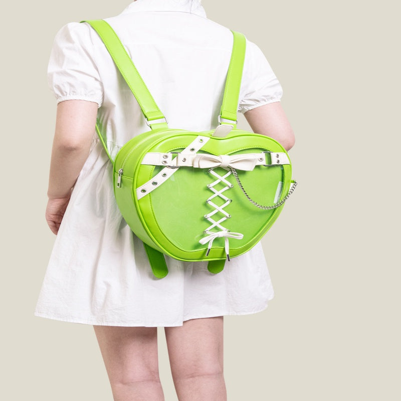 Sarah Express Gothic Bow Backpack with Chain Strap
