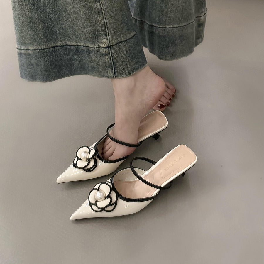 Sarah Express Pointed Toe High Heel Mules