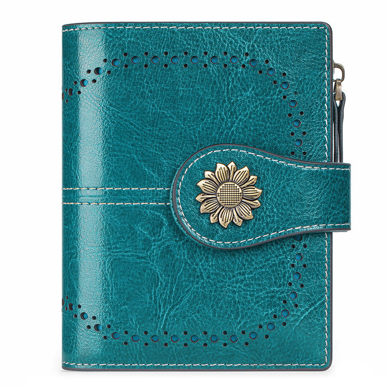 Sarah Express RFID Blocking Genuine Leather Card Wallet