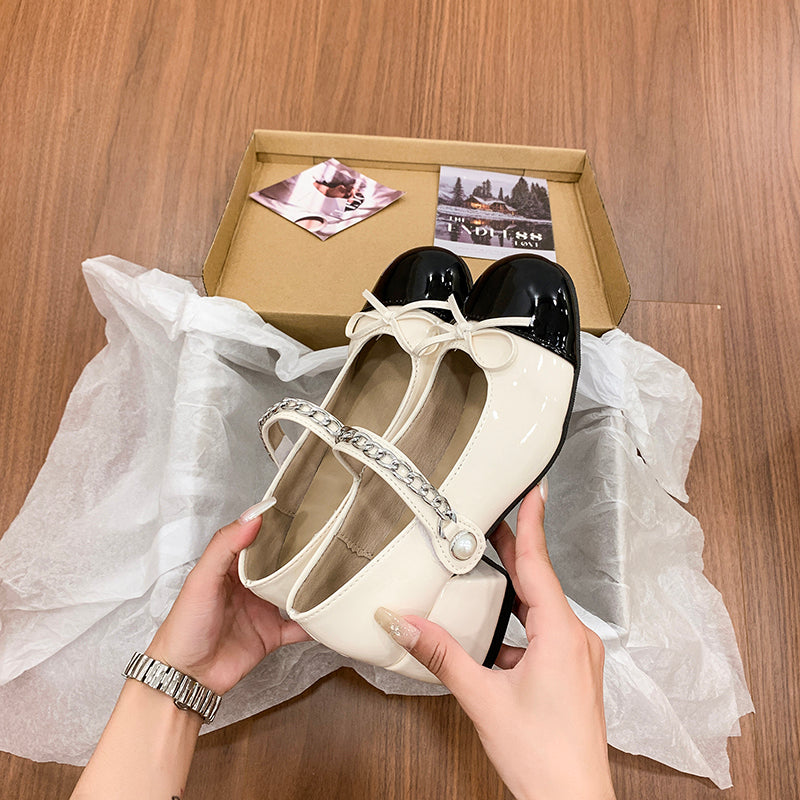 Sarah Express Color Block Mary Jane Block Heels