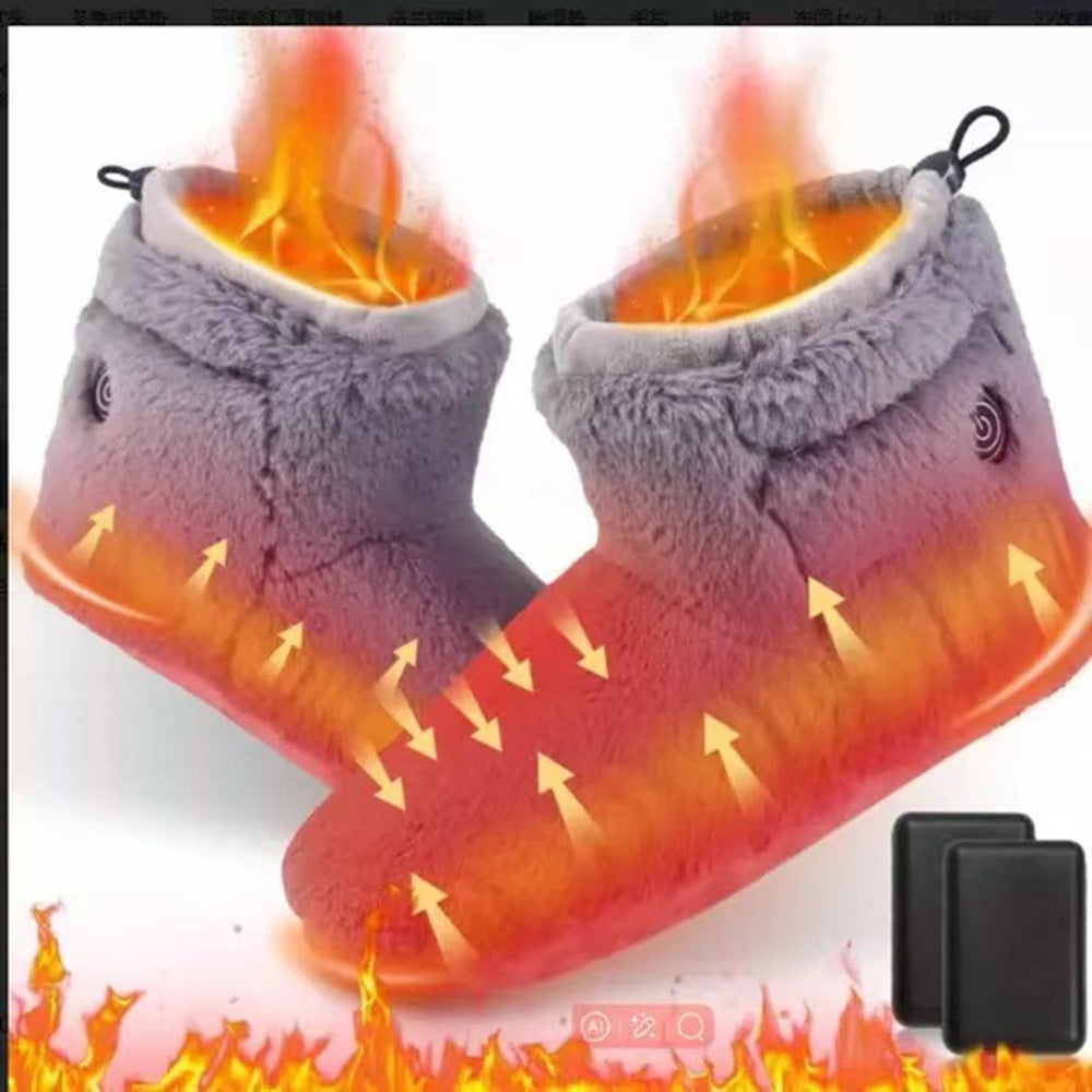 Sarah Express USB Heated Plush Warming Bootie Slippers