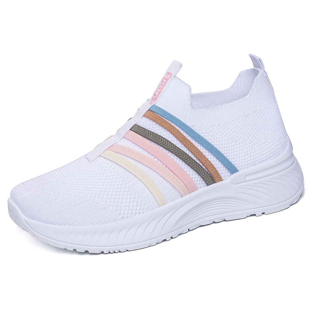 Sarah Express Breathable Flyknit Slip-On Casual Sneakers