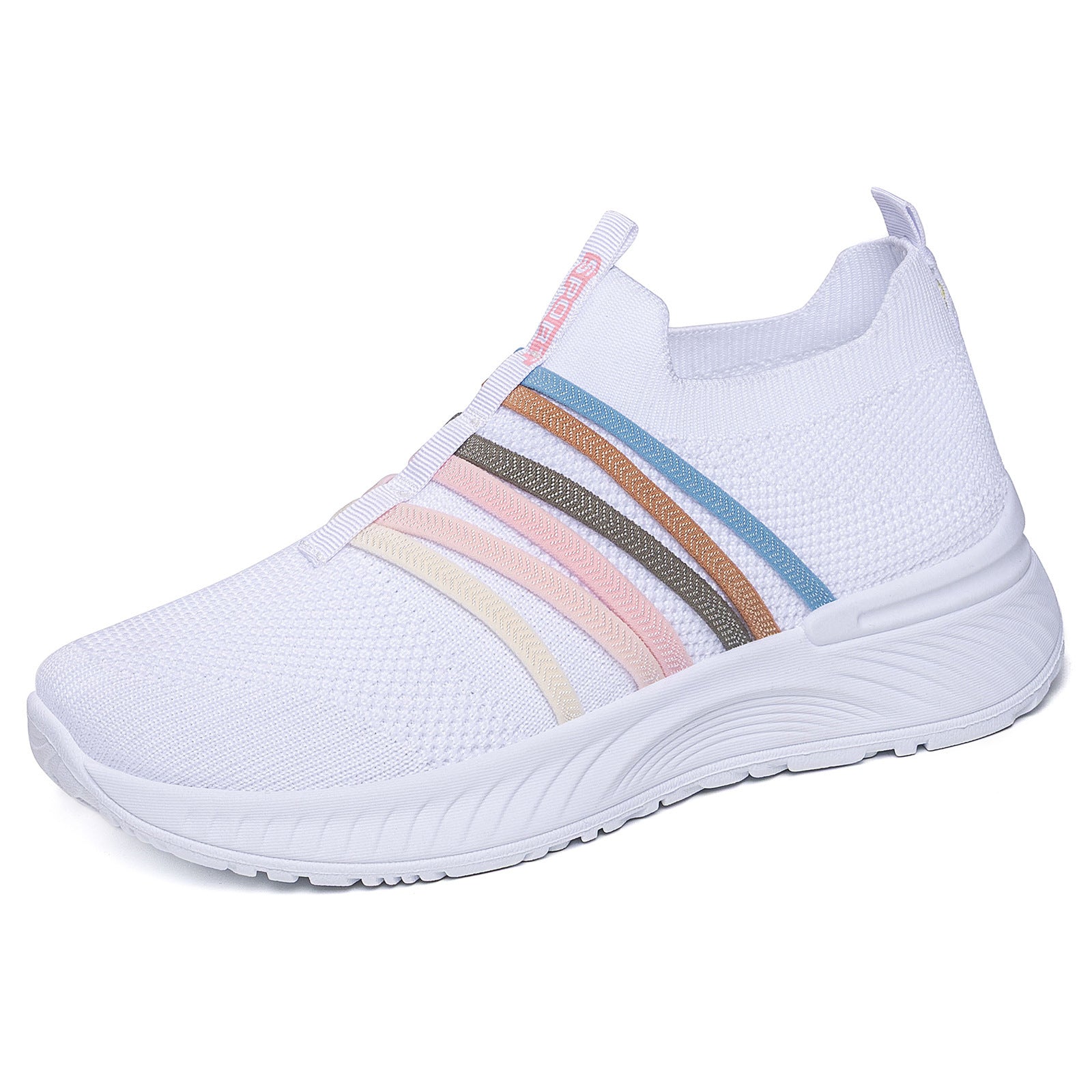 Sarah Express Breathable Flyknit Slip-On Casual Sneakers