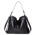 Sarah Express Retro Large Capacity Bucket Shoulder Bag Black