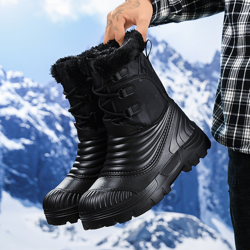 Sarah Express Men's Fleece Lined Winter Snow Boots