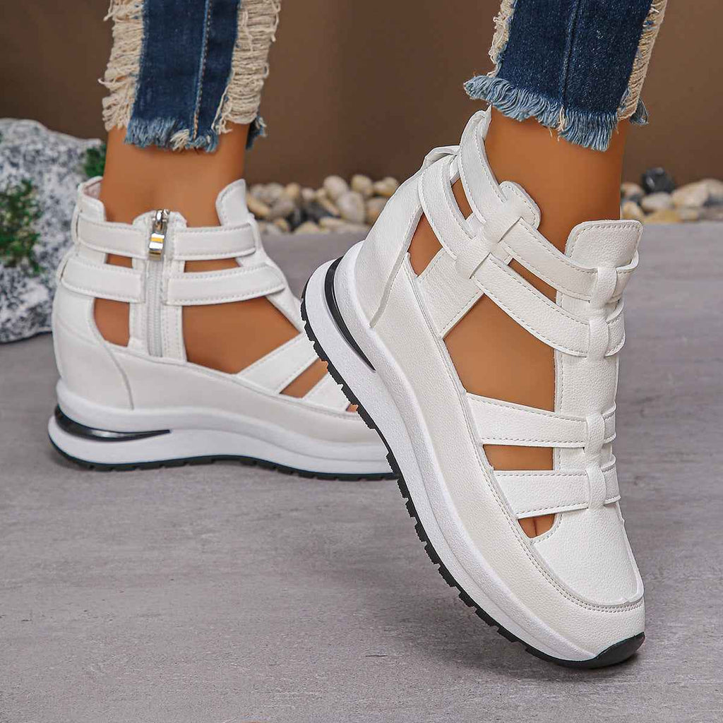 Sarah Express Women's Hollow Out Platform Sandals