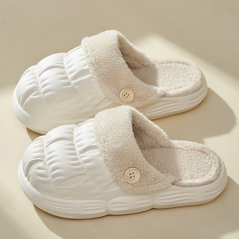 Sarah Express Unisex Removable Fluffy EVA House Slippers Beige