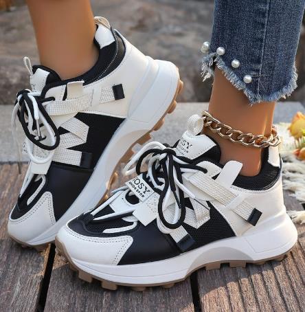 Sarah Express Women's Breathable Mesh Dad Sneakers