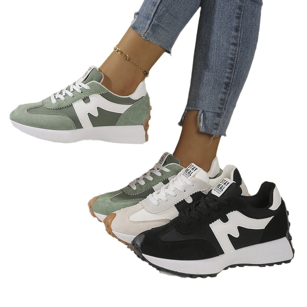 Sarah Express Women's Chunky Platform Lace-Up Sneakers