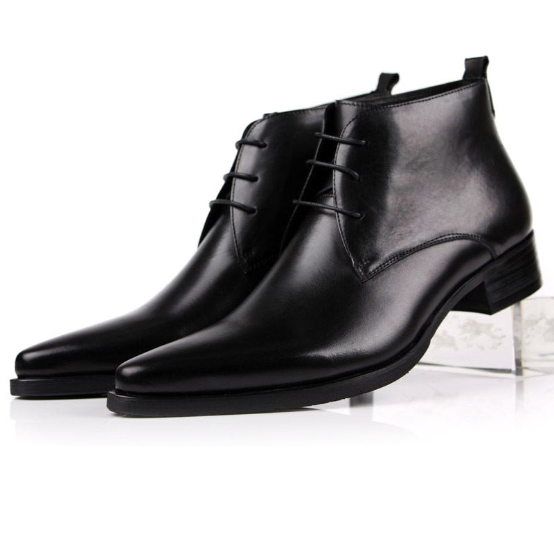 Sarah Express Men's Pointed Toe Lace Up Boots