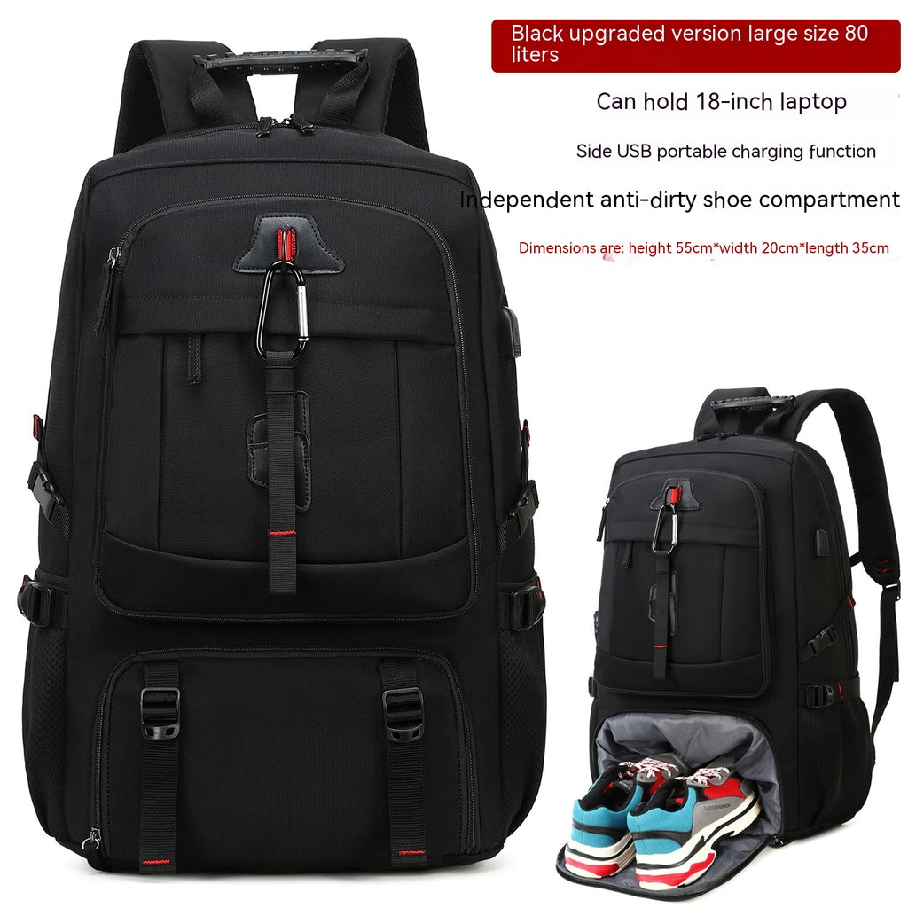 Sarah Express Large Capacity Business Travel Laptop Backpack Black 552035