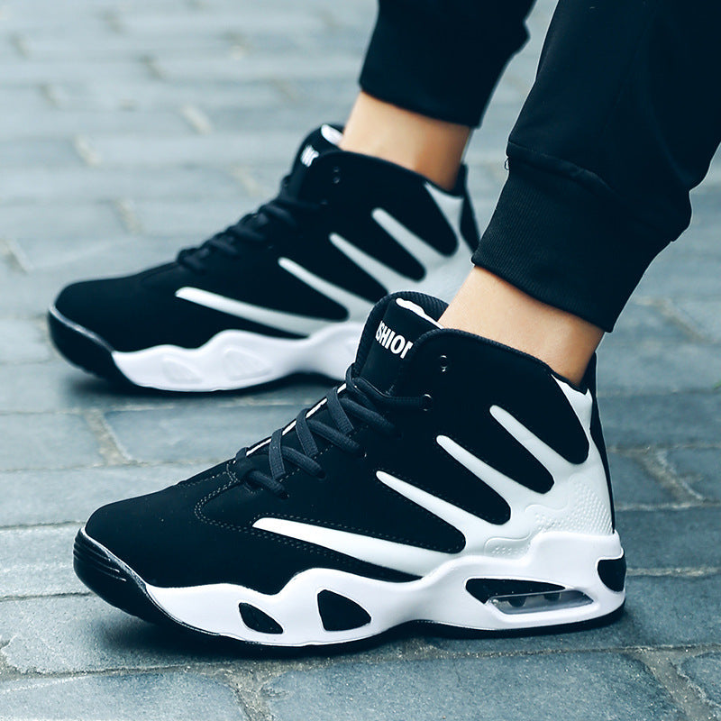Sarah Express Men's High-Top Air Cushion Basketball Sneakers