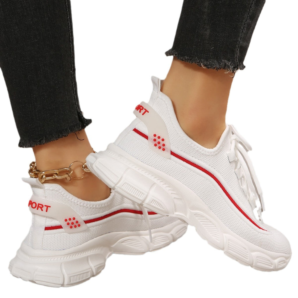 Sarah Express Women's Lightweight Flyknit Casual Sneakers