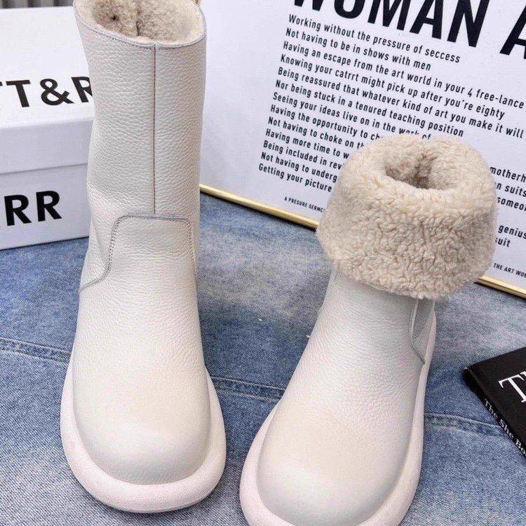 Sarah Express Women's Non-Slip Platform Winter Snow Boots