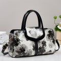 Sarah Express Patchwork Floral Print Shoulder Bag Black