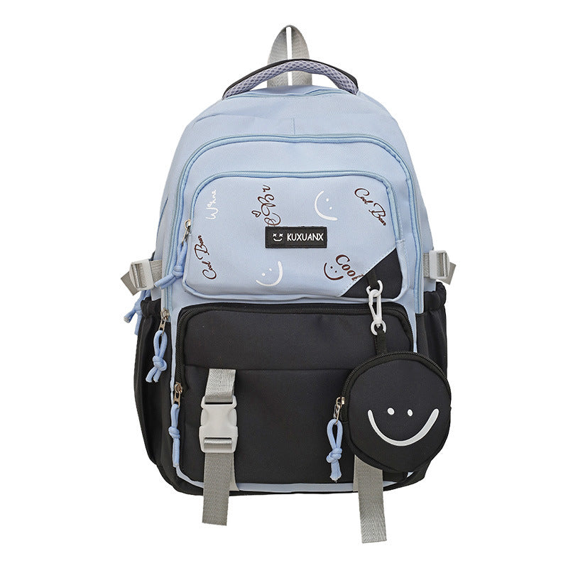 Sarah Express Large Capacity Waterproof Travel Backpack Black Ribbon Change Packet