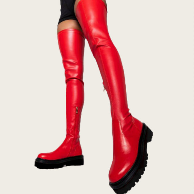 Sarah Express Women's Over-the-Knee Plush Lined Boots