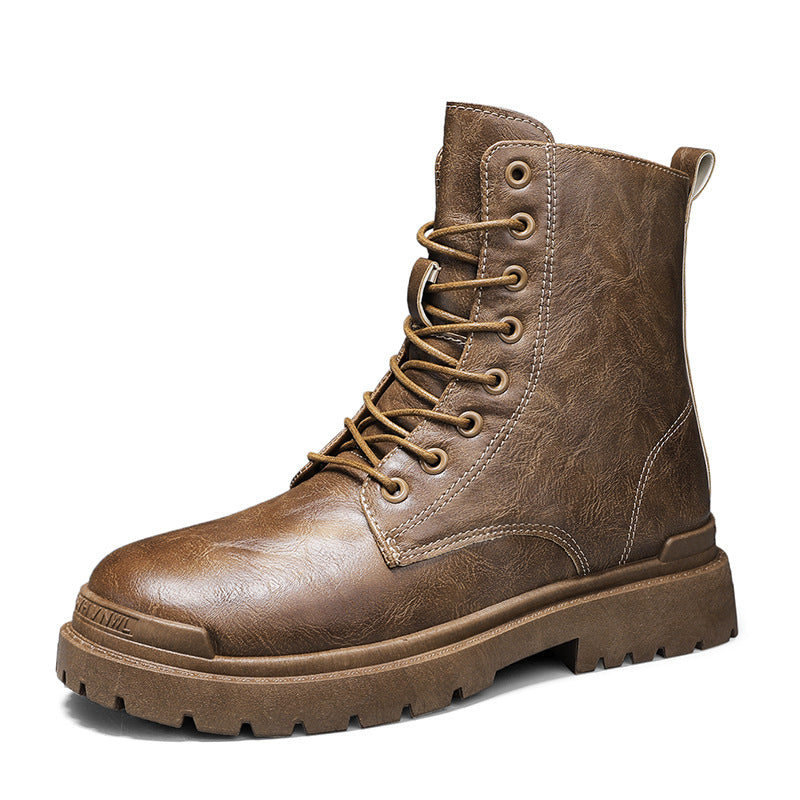 Sarah Express Men's Retro High-Top Platform Boots