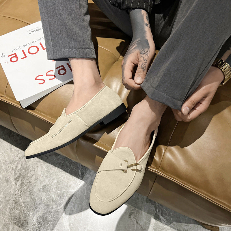 Sarah Express Men's Casual Suede Leather Loafers