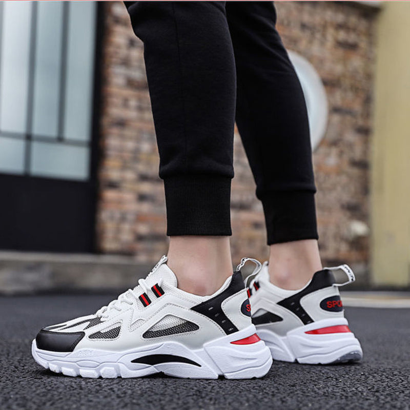 Sarah Express Men's Breathable Lace Up Athletic Sneakers