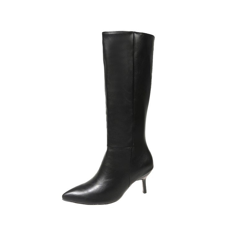 Sarah Express Women's Over-the-Knee Pointed Toe Stiletto Boots Black