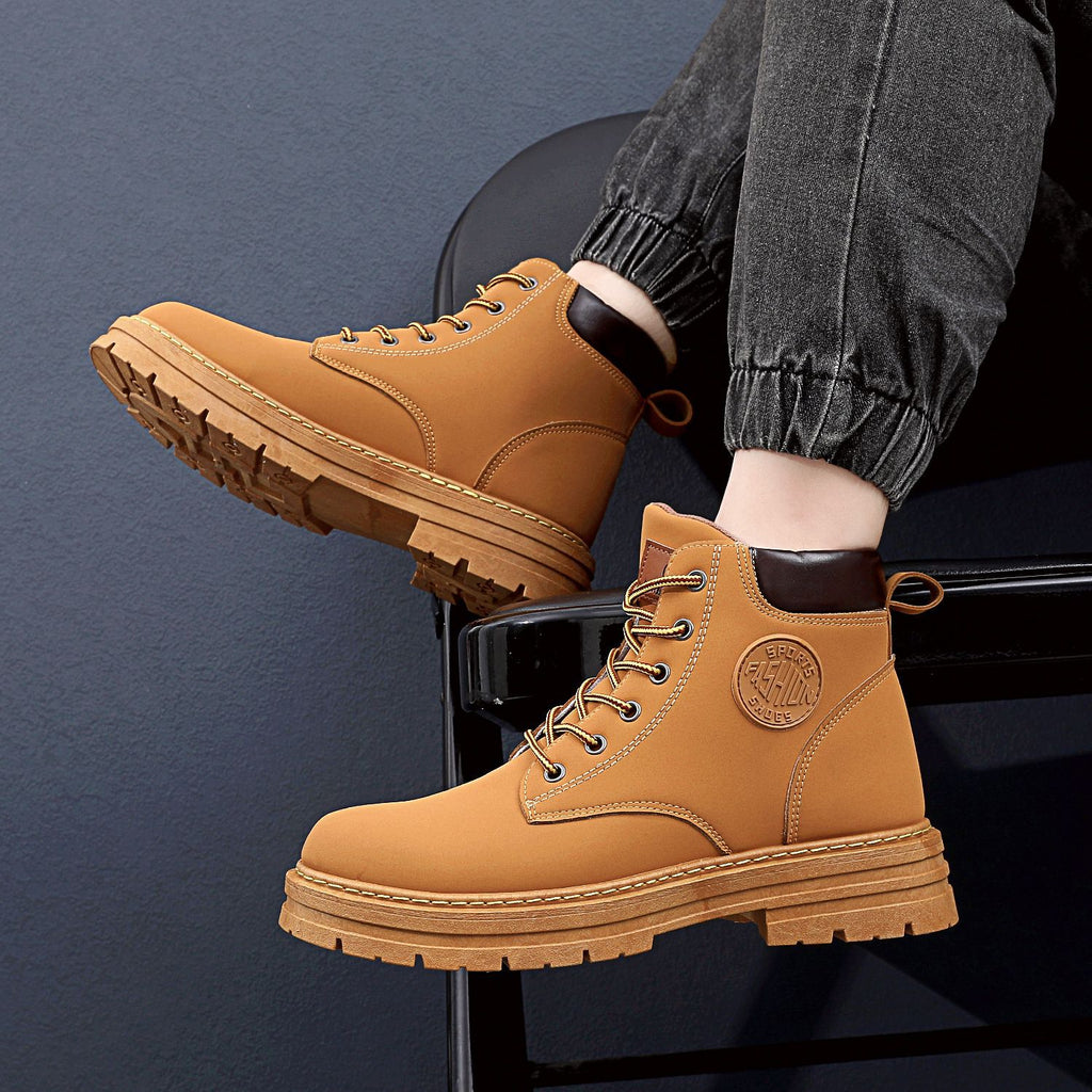Sarah Express Men's Martin Lace-Up Ankle Boots