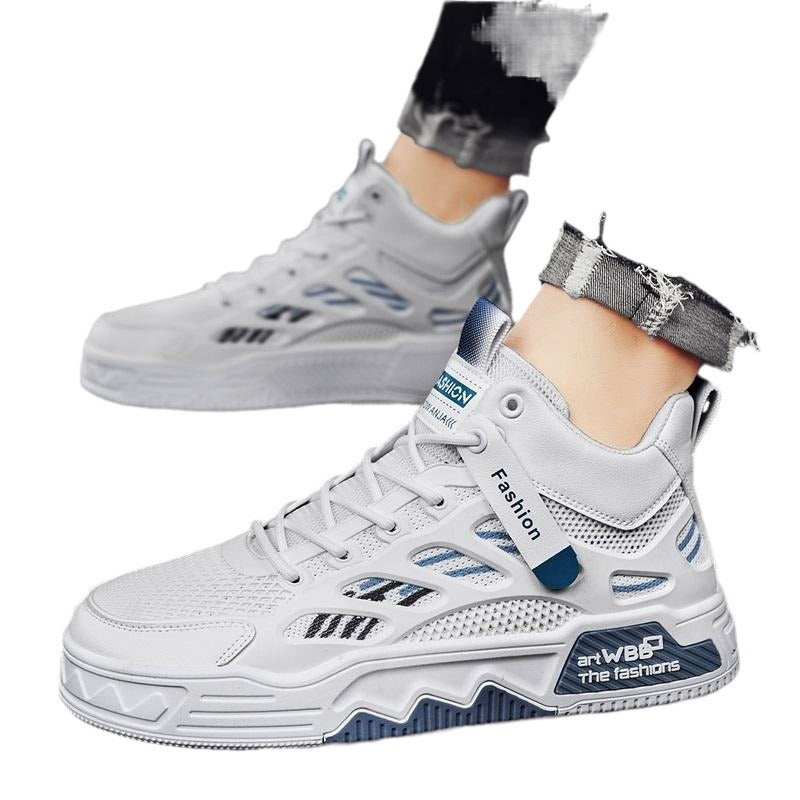 Sarah Express Women's Breathable Mesh High-Top Chunky Sneakers