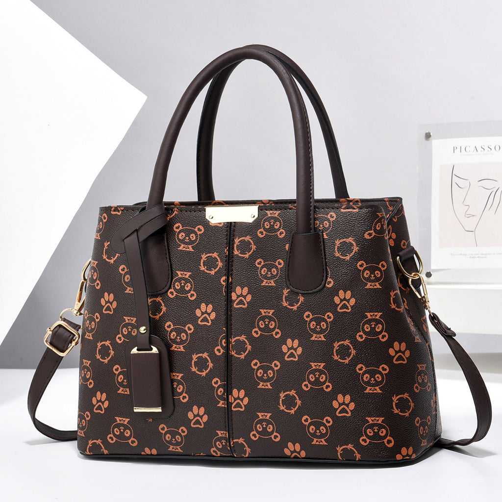 Sarah Express Structured PU Leather Horizontal Square Handbag