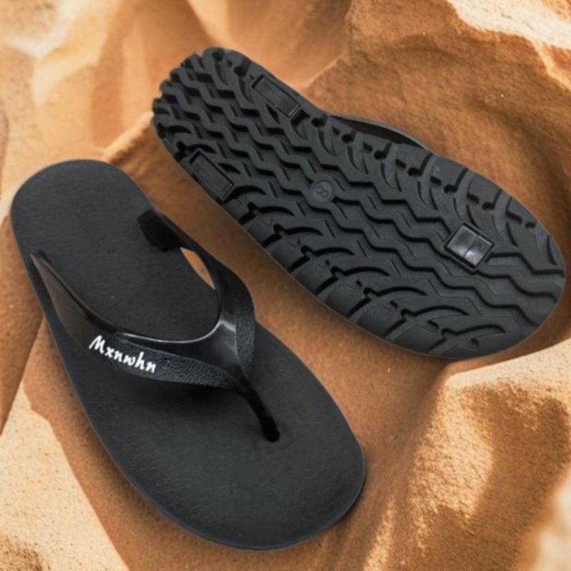 Sarah Express Men's Casual Vulcanized Rubber Flip-Flops