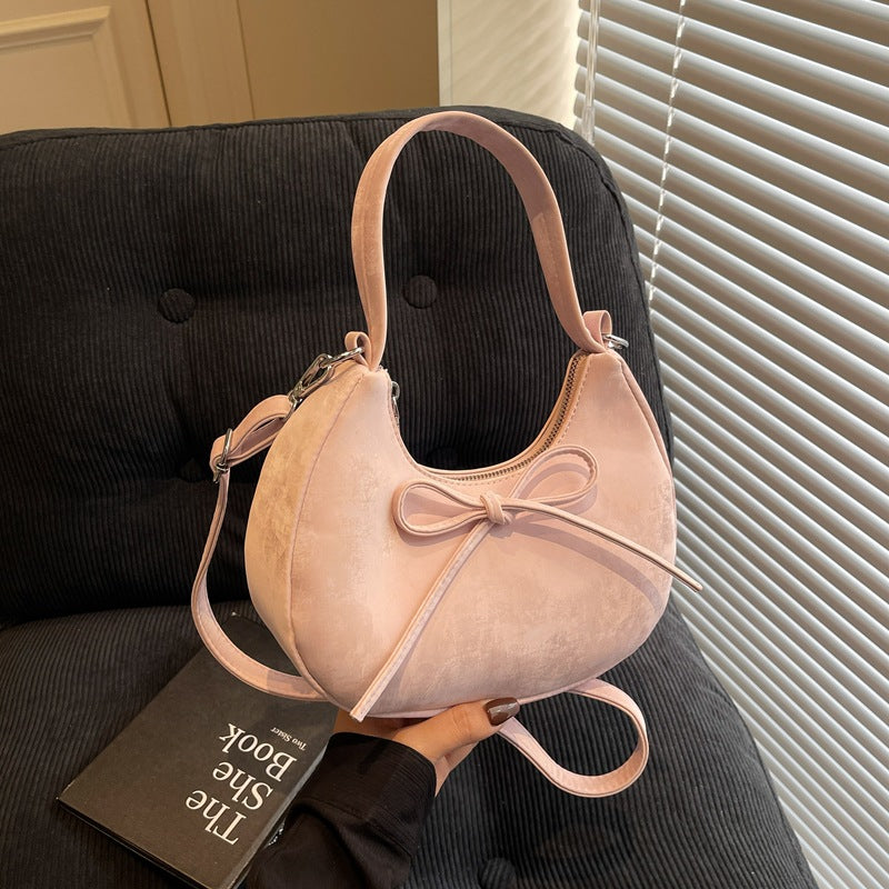 Sarah Express Dumpling PU Leather Underarm Shoulder Bag