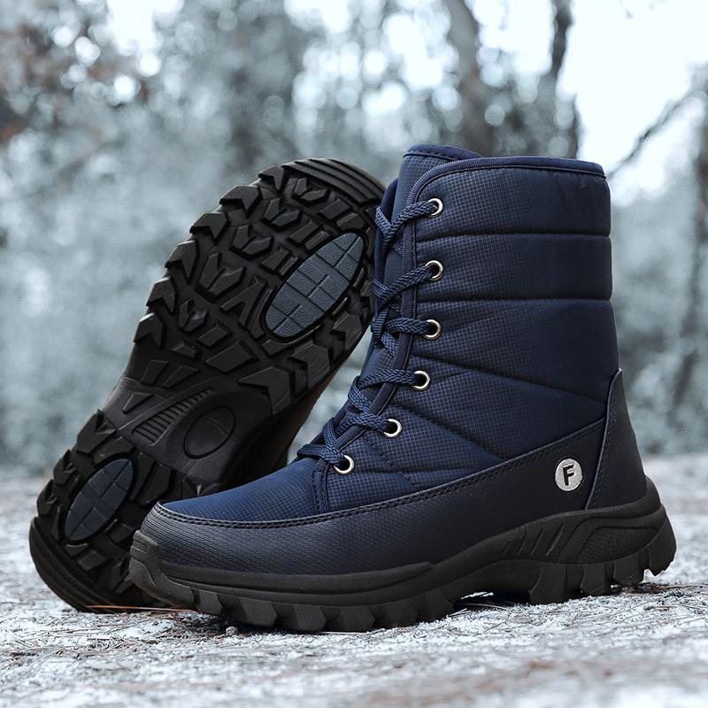 Sarah Express Velvet Lined High Tube Winter Boots Blue