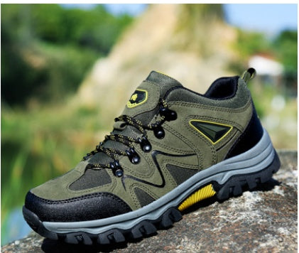 Sarah Express Men's Suede Low Top Hiking Shoes