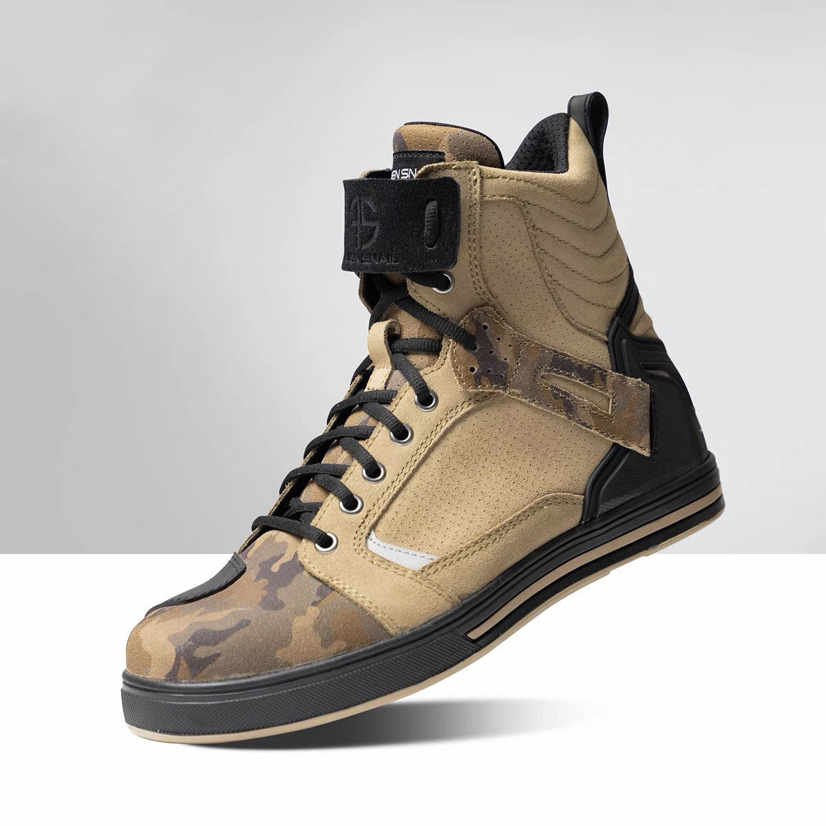 Sarah Express Snail Riding Motorcycle Boots Breathable Desert color