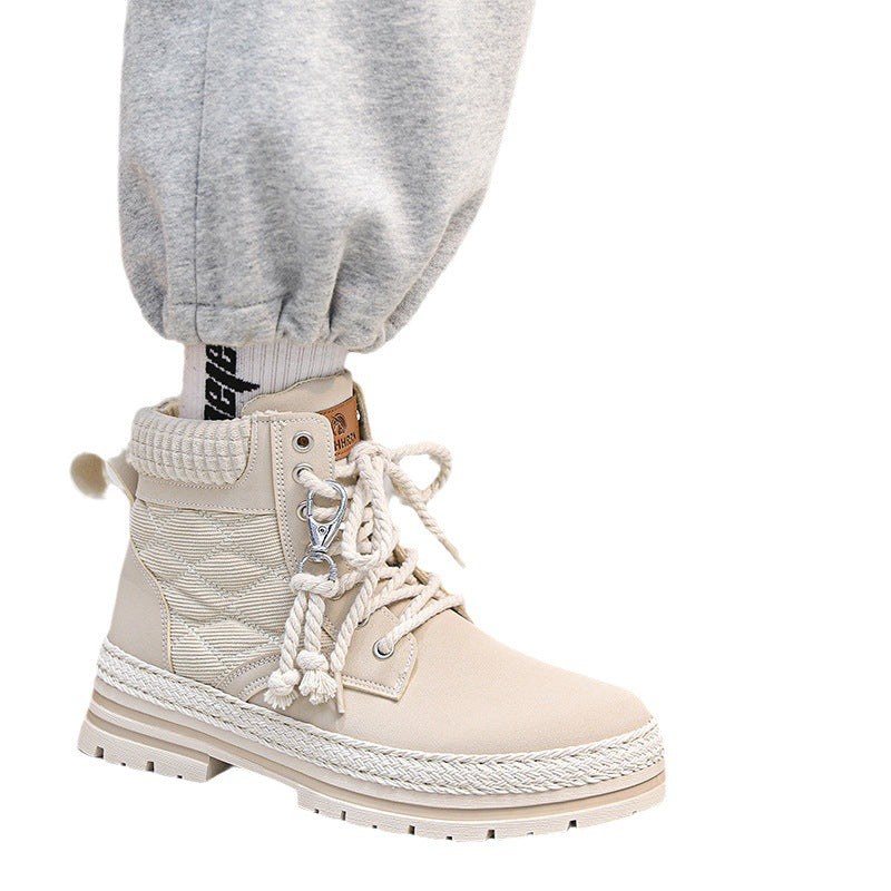 Sarah Express Platform Lace-Up Martin Boots