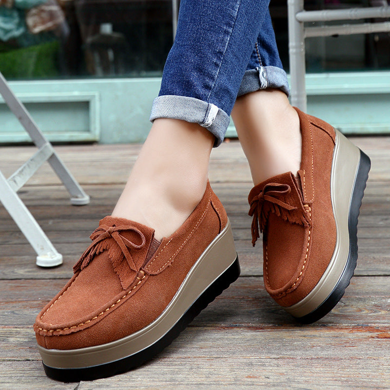 Sarah Express Bow Detail Wedge Slip-On Flats