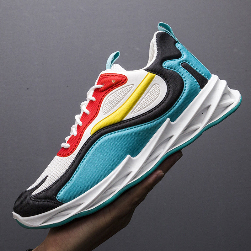 Sarah Express Men's Casual Mesh Colorblock Sneakers
