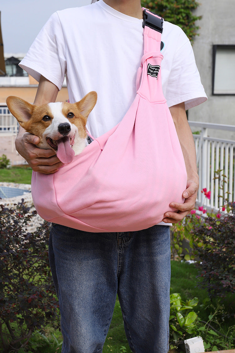 Sarah Express Adjustable Breathable Pet Messenger Carrier Bag Pink