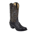 Sarah Express Women's Mid-Calf Equestrian Block Heel Boots Black