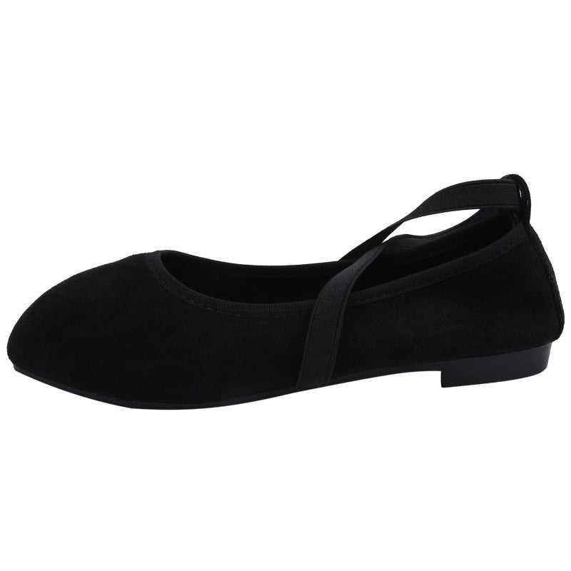Sarah Express Square Toe Mary Jane Chunky Flats