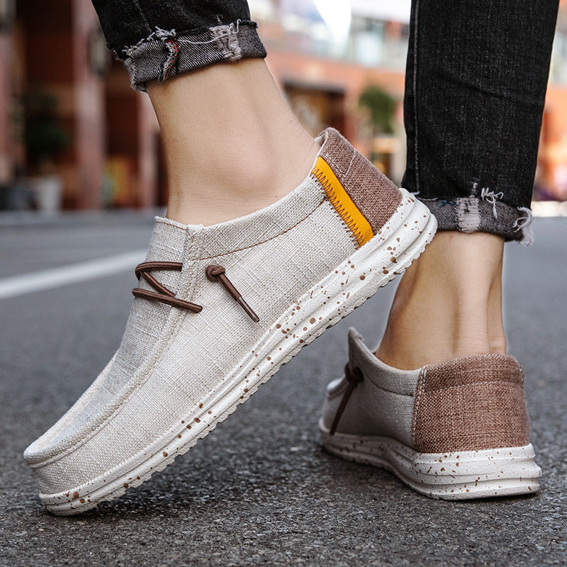 Sarah Express Lightweight Canvas Slip-On Casual Shoes