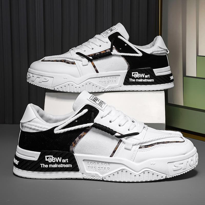 Sarah Express Men's Thick-Soled Canvas Casual Sneakers